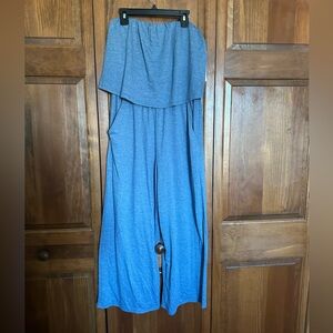 NWT Bebop Strapless Jumpsuit With Pockets